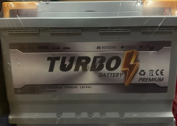 12V 74 AH TURBO AKÜ PETLAS ÜRETİM 3 YIL GARANTİLİ