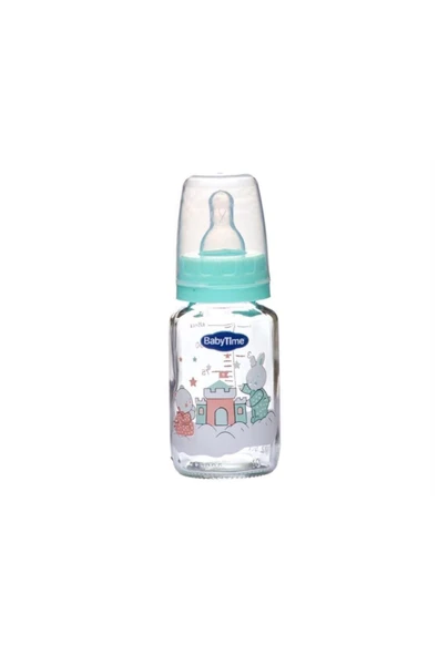 BABY TİME BT074 MİNT YEŞİLİ KLASİK CAM BİBERON 125 ML