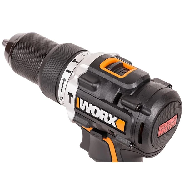 WORX WX352 20Volt/2.0Ah Li-ion Çift Akülü Kömürsüz Profesyonel Şarjlı Darbeli Matkap - 9
