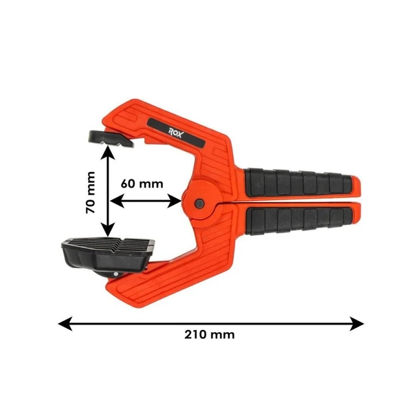 Rox 0150 Su Terazili Yaylı Mandal Tip Kıskaç İşkence 70 mm - 11