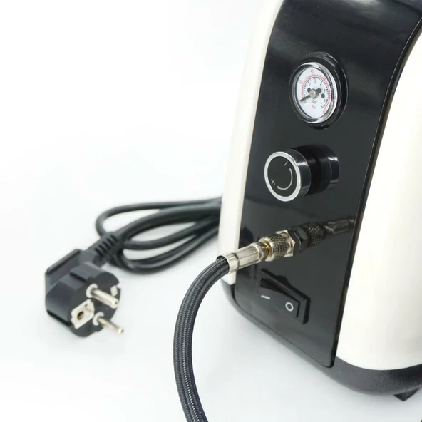 Rox 0067 Profesyonel Airbrush Kompresör Mini Boya Tabancası Seti - 4
