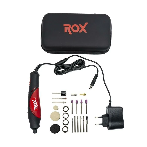 Rox 0093 Mini Hobi Gravür Makinası 25 Parça Aksesuarlı - 6