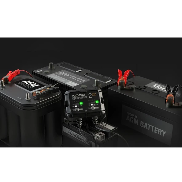 NOCO GENIUS2X2 6V/12V 40A Çoklu/2’Li Akıllı Akü Şarj ve Akü Bakım/Desülfatör - Resim 4