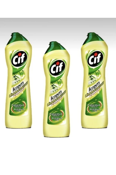 Cif Krem Limon Kokulu 500 ml x 3 Adet