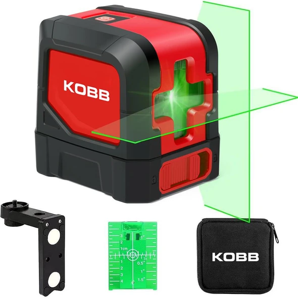 KOBB KBL91G 30 Metre Profesyonel Yatay ve Dikey Otomatik Hizalamalı Yeşil Çapraz Çizgi Lazer Distomat - 6