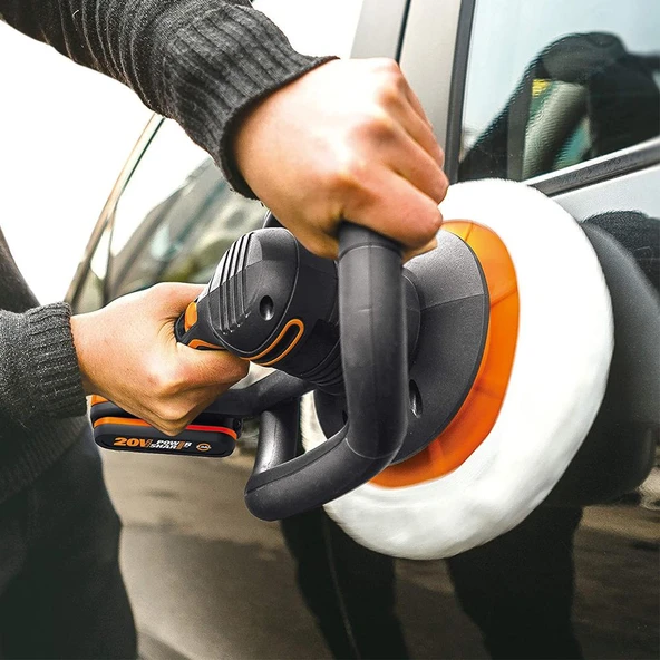 WORX WX856 20Volt 2.0Ah. Li-ion 254MM Şarjlı Orbital Polisaj Makinesi - 6