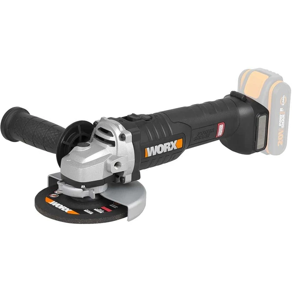 WORX WX812.9 20Volt 125mm Kömürsüz Profesyonel Avuç Taşlama (Akü Dahil Değildir) - 6