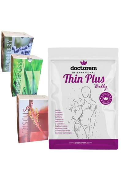 ASELYA DOCTOREM THİN PLUS (BELLY) TRANSDERMAL BANT + 1 KUTU SAĞLIKLI ÇAY HEDİYE