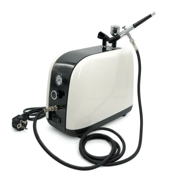 Rox 0067 Profesyonel Airbrush Kompresör Mini Boya Tabancası Seti - 6