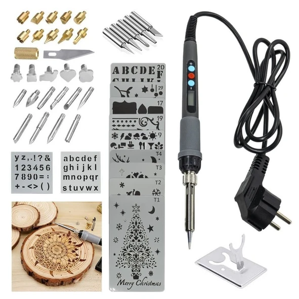 Rox Wood 0143 Pro Ahşap Yakma ve Hobi Seti 60 Watt - 46 Parça - 2
