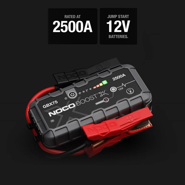 NOCO GBX75 12V 2500Amp Ultrasafe Lityum Akü Takviye + Powerbank + Led Lamba - 7