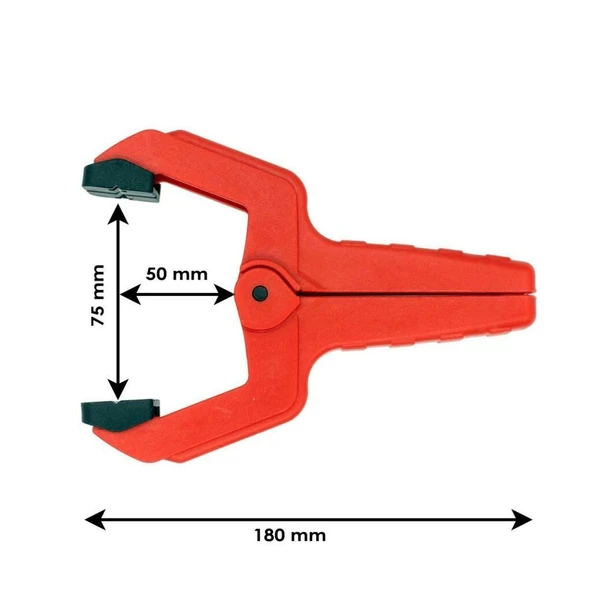 Rox 0149 Yaylı Mandal Tip Kıskaç İşkence 75 mm (2 li) - 11