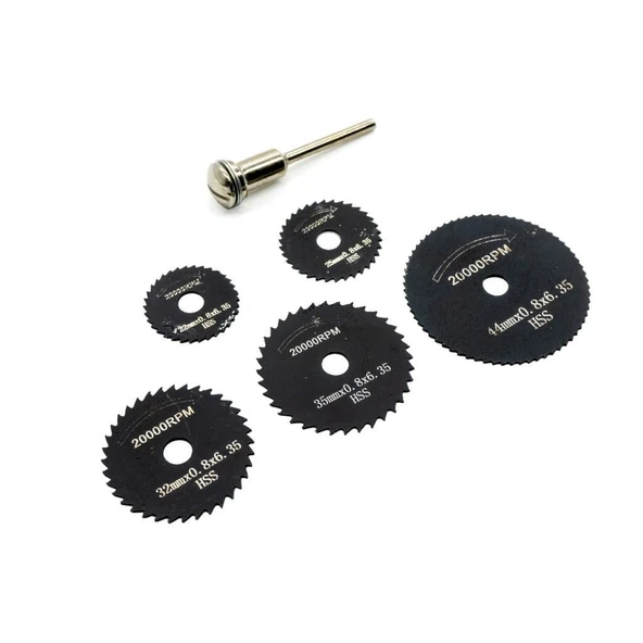 Rox Wood 0088 HSS Gravür Makinası Mini Testere Seti 6 Parça - 7