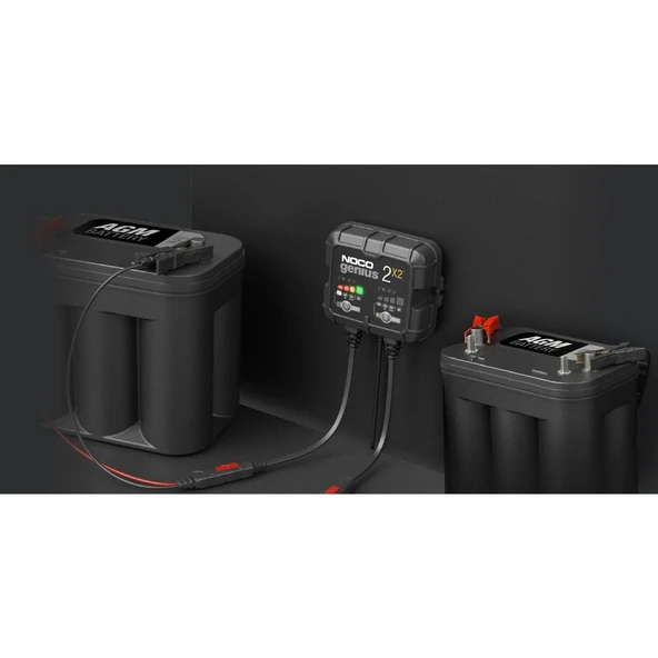 NOCO GENIUS2X2 6V/12V 40A Çoklu/2’Li Akıllı Akü Şarj ve Akü Bakım/Desülfatör - Resim 5
