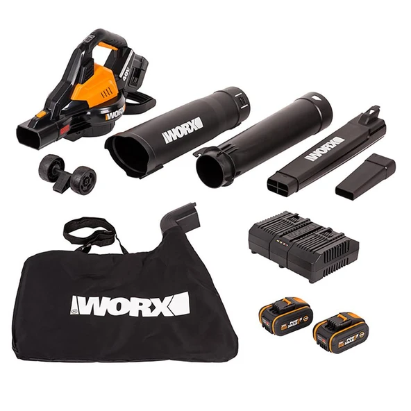 WORX WG583E 40Volt 4.0Ah. Li-ion Kömürsüz Profesyonel Yaprak Toplama ve Üfleme - 7