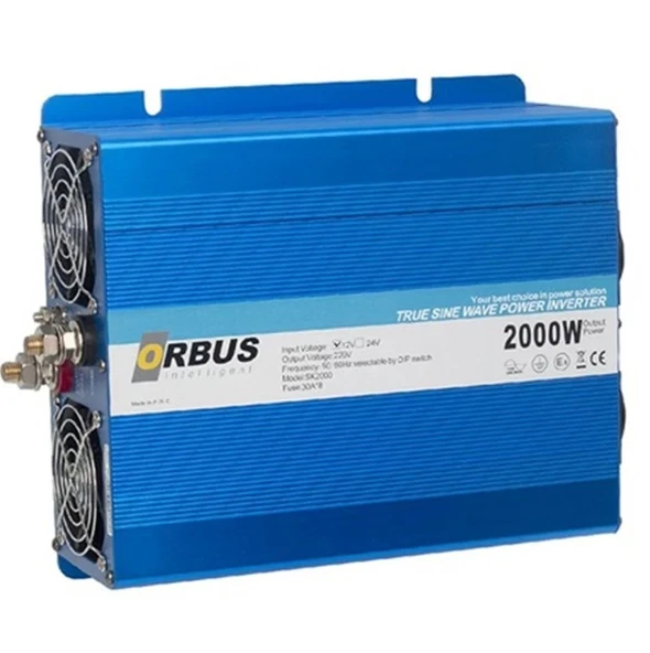 Orbus 12 V 2000 W Tam Sinüs İnverter