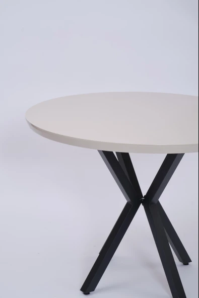 Göksu Yuvarlak Lak Panel Mutfak Masası 100cm - 12