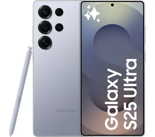 SAMSUNG S 25 ULTRA 256 GB 12 RAM SİLVER BLUE  SAMSUNG TR GARANTİLİ