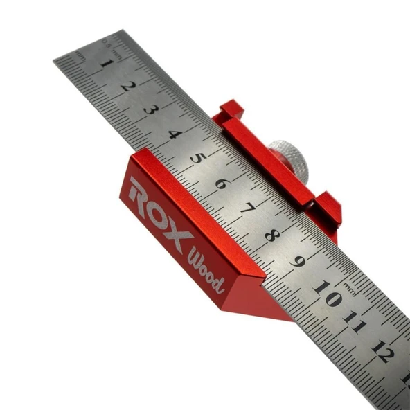 Rox Wood 0162 Alüminyum Cetvel Tutucu Gönye 45°- 90° - 12