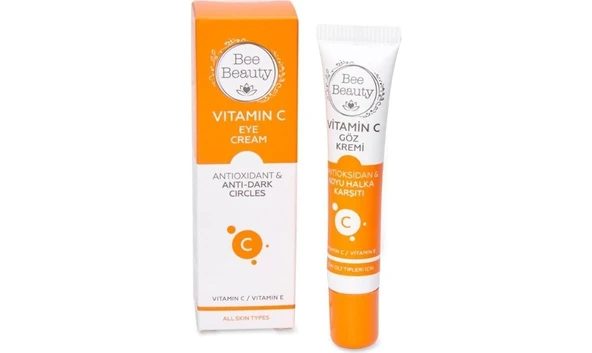 BEE BEAUTY VİTAMİN C GÖZ KREMİ ANTİOKSİDAN KOYU LEKE KARŞITI 15 ML