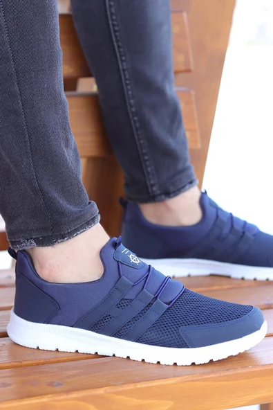 Yamal Erkek Lacivert Garantili Günlük Kolay Giyilebilir Hafif Taban Yürüyüş Spor Ayakkabı YAMAL-5937 ürün görseli