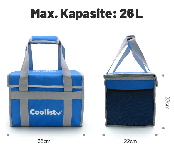 Coolist CL26B 26 Litre Katlanabilir Termos Bez Çanta / Buzluk - 8