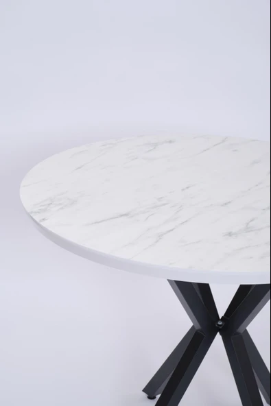 Göksu Yuvarlak Lak Panel Mutfak Masası 100cm - 10