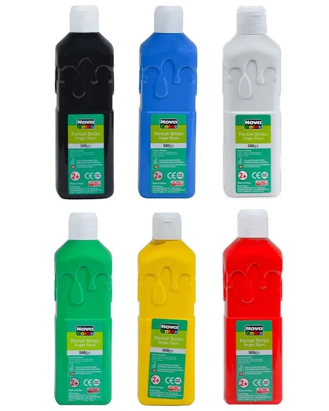 Nova Color Parmak Boyası 500 Gr 6 renk NC784 - 2