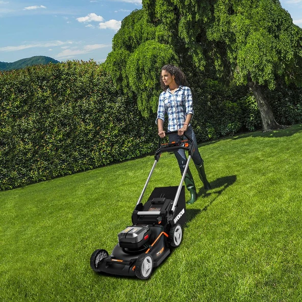 WORX WG749E 40Volt 4.0Ah. Li-ion 46CM Profesyonel Kömürsüz Şarjlı Çim Biçme - 10