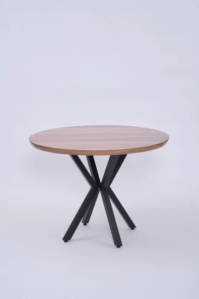 Göksu Yuvarlak Lak Panel Mutfak Masası 100cm