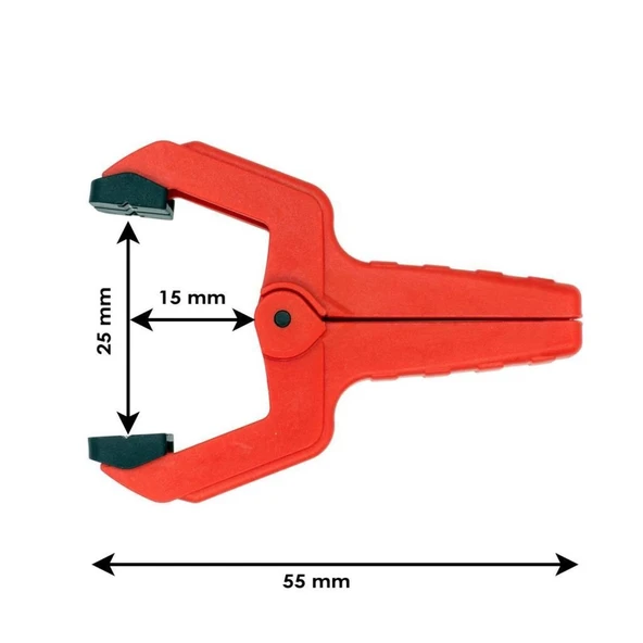 Rox 0146 Yaylı Mandal Tip Kıskaç İşkence 25 mm (4 lü) - 7