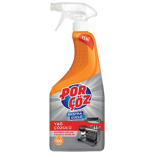 Porçöz Ekstra Güçlü Yağ Çözücü Sprey 750 ml