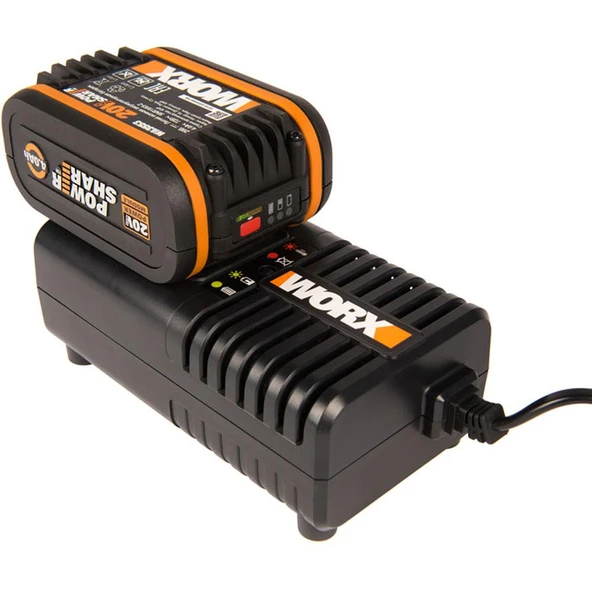 WORX WA3604 20Volt 4.0Ah PowerShare Li-ion Akü ve Akü Şarj Cihazı - 7