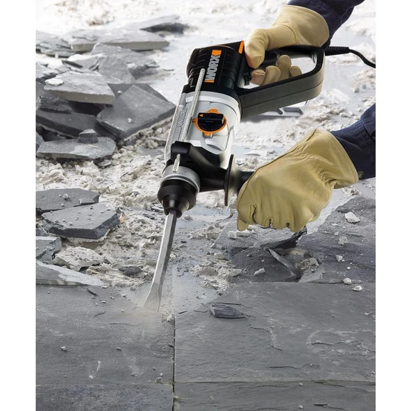 WORX WX339 800Watt 2.5J Profesyonel SDS-Plus Kırıcı/Delici + 4 Adet Uç - 8