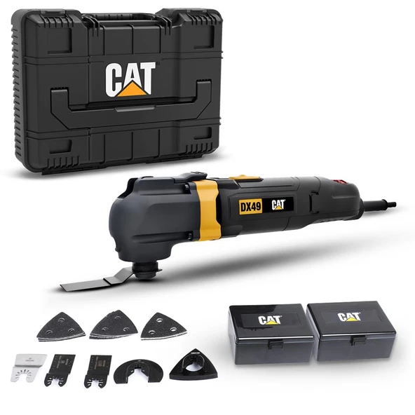 CAT DX49.1 350Watt Profesyonel Çok Amaçlı Devir Ayarlı Kesme Raspalama ve Zımpara + 14 Adet Aksesuar - 6