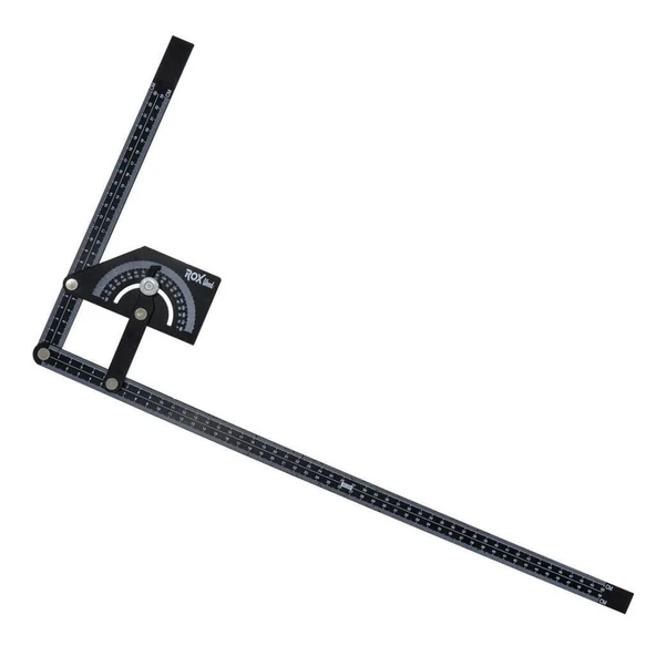 Rox Wood 0102 Çok Fonksiyonlu Dereceli Gönye İletki 23cm x 50cm - 4