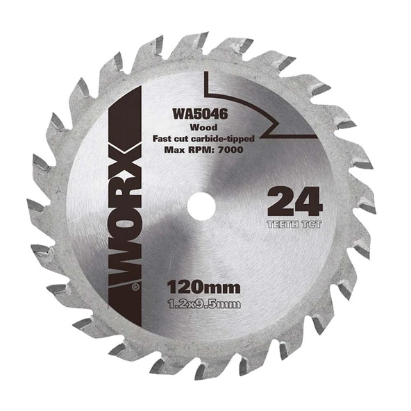 WORX WA5046 120x9,5mm Ahşap Kesme Elmas, Daire Testere Bıçağı - 3