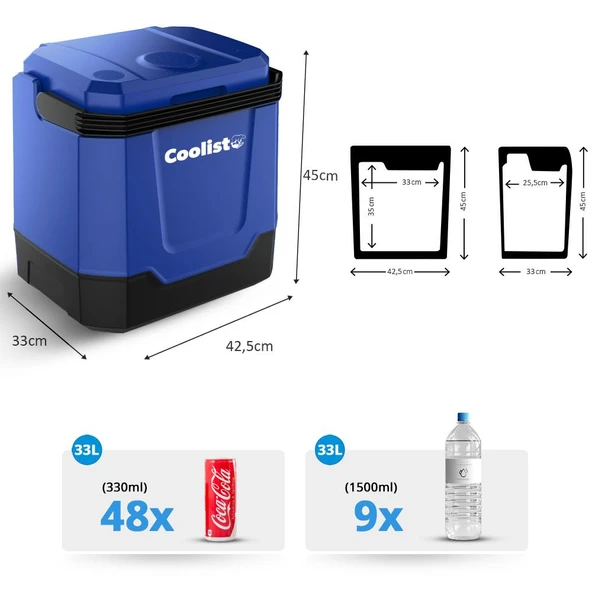 Coolist CLT33 12Volt/220Volt AC/DC 33 Litre Sıcak/Soğuk Oto Buzdolabı - 10