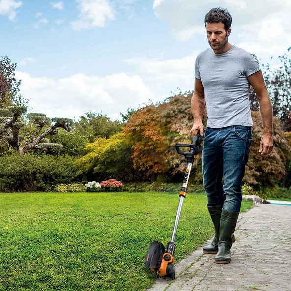 WORX WG163E.9 20Volt 30cm Profesyonel Teleskobik Misinalı Çim ve Kenar Kesme (Akü Dahil Değildir) - 5