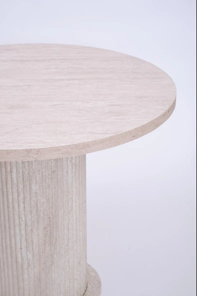 Bohem Norte Yuvarlak Mutfak Masa Sandalye Takımı 100cm - Resim 8