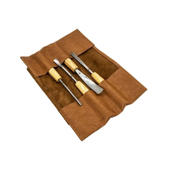 Rox Wood 0127 Deri Çantalı Premium Iskarpela Seti 4 Parça ürün görseli