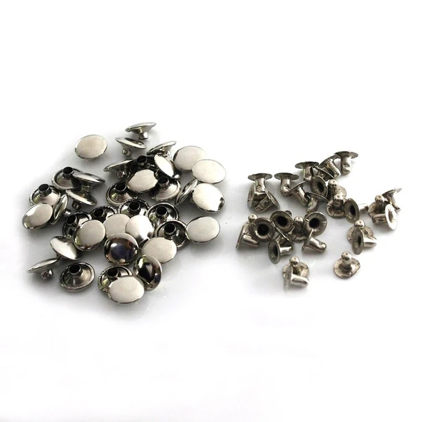 Perçin Rivet 33 no 7mm 150 Takım (Leathercraft, Deri Hobi) - 8