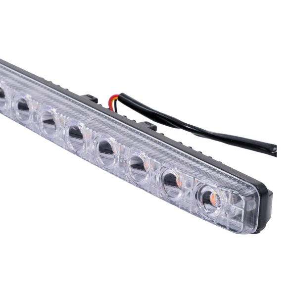Mega Oto Market 12V 9 Ledli 36W Beyaz Gündüz Ledi - Sarı Sinyalli IP4 Metal Kasa - 6