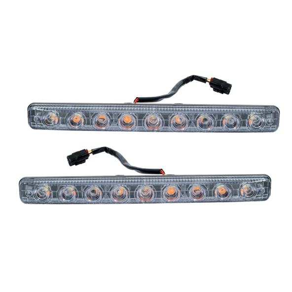 Mega Oto Market 12V 9 Ledli 36W Beyaz Gündüz Ledi - Sarı Sinyalli IP4 Metal Kasa - 5