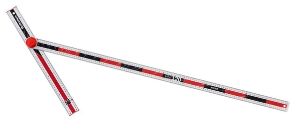 Hultafors PS120 Alüminyum Dört Fonksiyonlu Açı ve İşaretleme Cetveli 120 cm 253501 - 3