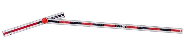 Hultafors PS120 Alüminyum Dört Fonksiyonlu Açı ve İşaretleme Cetveli 120 cm 253501 - 7