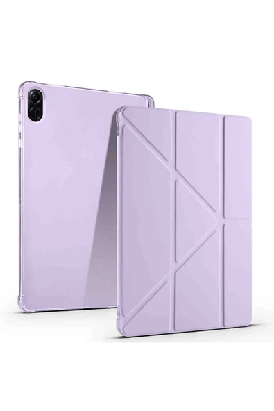 Fuchsia Honor Pad V9 Uyumlu 11.5 inç Kalem Bölmeli Trifolding Tablet Kılıfı ürün görseli 1