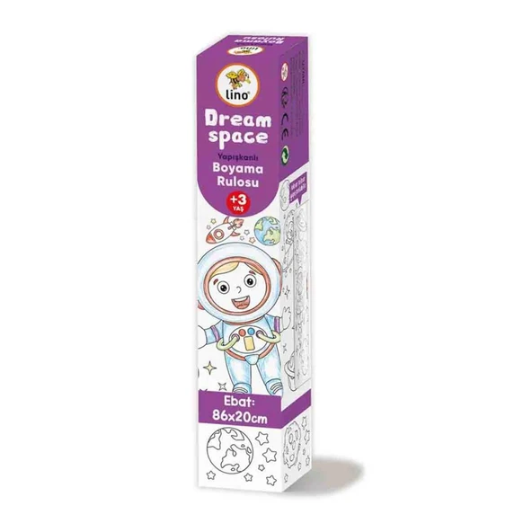 Lino Yapışkanlı Boyama Rulosu Kağıdı 86x20 cm Dream Space