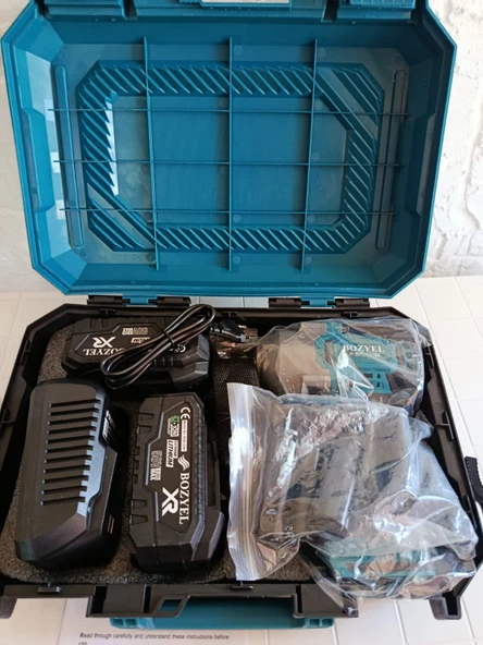 PROFESYONEL SOMUN SIKMA MAKİNESİ-1000 NM-EKSTRA GÜÇLÜ MODEL-KÖMÜRSÜZ-ÇİFT BATARYA SET-2 YIL GARANTİ - 2