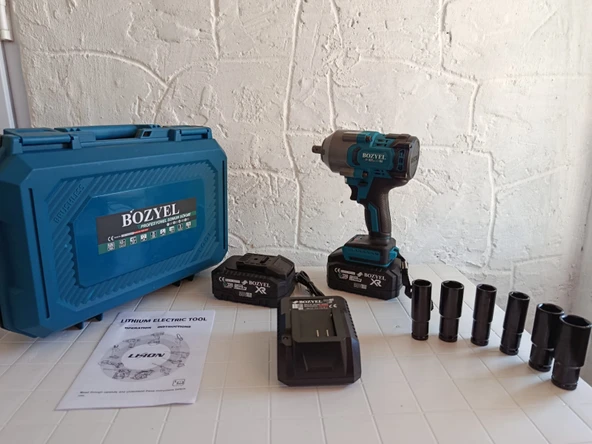 PROFESYONEL SOMUN SIKMA MAKİNESİ-1000 NM-EKSTRA GÜÇLÜ MODEL-KÖMÜRSÜZ-ÇİFT BATARYA SET-2 YIL GARANTİ